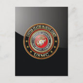 USMC Emblem [Special Edition] [3D] Briefkaart (Voorkant)