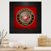 USMC Emblem [Special Edition] [3D] Poster (Keuken)