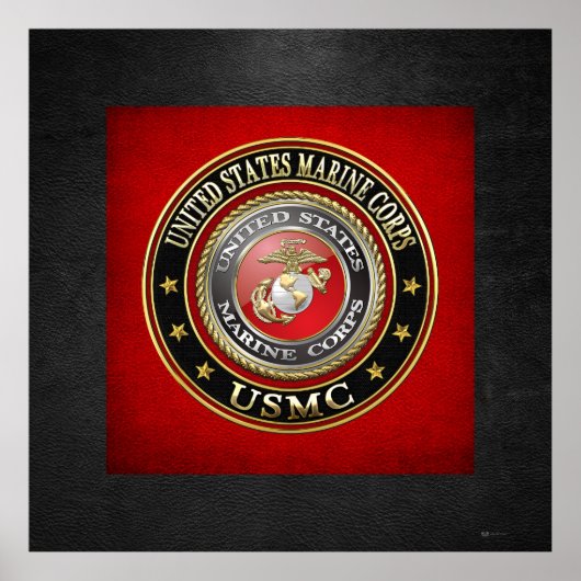 USMC Emblem [Special Edition] [3D] Poster (Voorkant)