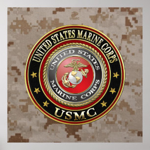 USMC Emblem [Special Edition] [3D] Poster