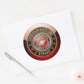 USMC Emblem [Special Edition] [3D] Ronde Sticker (Envelop)