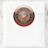 USMC Emblem [Special Edition] [3D] Ronde Sticker (Tas)