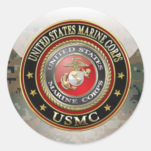 USMC Emblem [Special Edition] [3D] Ronde Sticker
