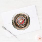 USMC Emblem [Special Edition] [3D] Ronde Sticker (Envelop)