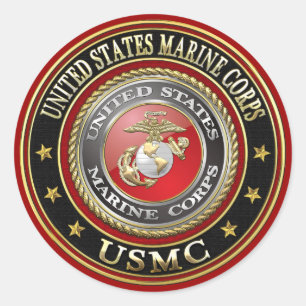 USMC Emblem [Special Edition] [3D] Ronde Sticker