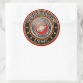 USMC Emblem [Special Edition] [3D] Ronde Sticker (Tas)