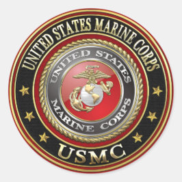 USMC Emblem [Special Edition] [3D] Ronde Sticker