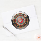 USMC Emblem [Special Edition] [3D] Ronde Sticker (Envelop)