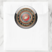 USMC Emblem [Special Edition] [3D] Ronde Sticker (Tas)