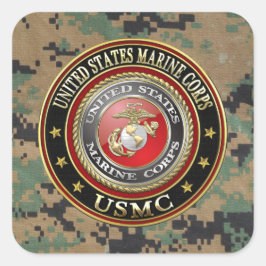 USMC Emblem [Special Edition] [3D] Vierkante Sticker