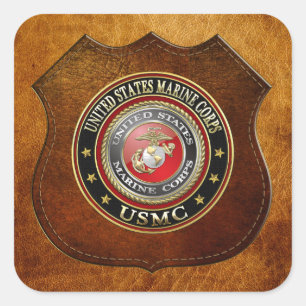 USMC Emblem [Special Edition] [3D] Vierkante Sticker