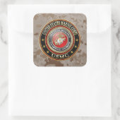 USMC Emblem [Special Edition] [3D] Vierkante Sticker (Tas)