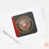 USMC Emblem [Special Edition] [3D] Vierkante Sticker (Envelop)