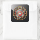 USMC Emblem [Special Edition] [3D] Vierkante Sticker (Tas)