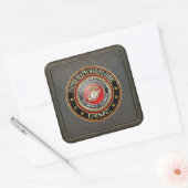 USMC Emblem [Special Edition] [3D] Vierkante Sticker (Envelop)