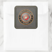 USMC Emblem [Special Edition] [3D] Vierkante Sticker (Tas)