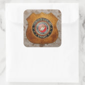 USMC Emblem [Special Edition] [3D] Vierkante Sticker (Tas)