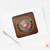 USMC Emblem [Special Edition] [3D] Vierkante Sticker (Envelop)
