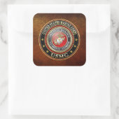 USMC Emblem [Special Edition] [3D] Vierkante Sticker (Tas)