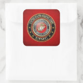 USMC Emblem [Special Edition] [3D] Vierkante Sticker (Tas)