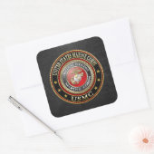 USMC Emblem [Special Edition] [3D] Vierkante Sticker (Envelop)