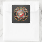 USMC Emblem [Special Edition] [3D] Vierkante Sticker (Tas)