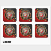 USMC Emblem [Special Edition] [3D] Vierkante Sticker (Vel)
