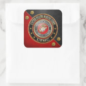 USMC Emblem [Special Edition] [3D] Vierkante Sticker (Tas)