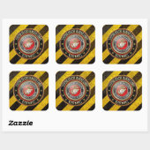 USMC Emblem [Special Edition] [3D] Vierkante Sticker (Vel)