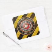 USMC Emblem [Special Edition] [3D] Vierkante Sticker (Envelop)