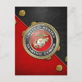 USMC Emblem & Uniform [3D] Briefkaart