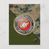 USMC Emblem & Uniform [3D] Briefkaart (Voorkant)