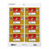 USMC Emblem, zegel en vlag Etiket (Full Sheet)