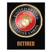 USMC - Fotouitbreiding in ruste Foto Afdruk (Voorkant)