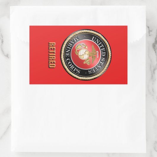 USMC Gepensioneerde Sticker (Tas)