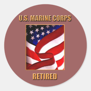 USMC Gepensioneerde Sticker