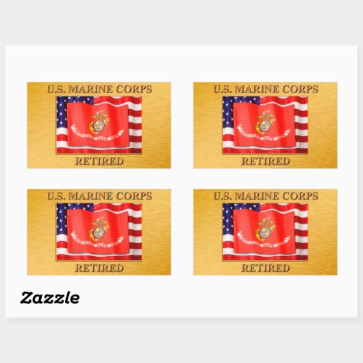 USMC Gepensioneerde Sticker (Vel)