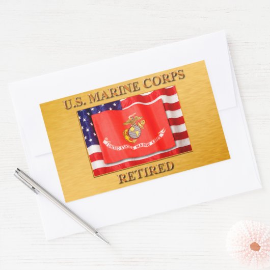 USMC Gepensioneerde Sticker (Envelop)