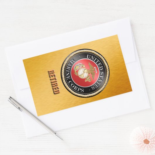 USMC Gepensioneerde Sticker (Envelop)