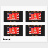 USMC Gepensioneerde Stickers (Vel)