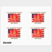 USMC Gepensioneerde Stickers (Vel)