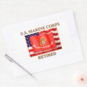 USMC Gepensioneerde Stickers (Envelop)