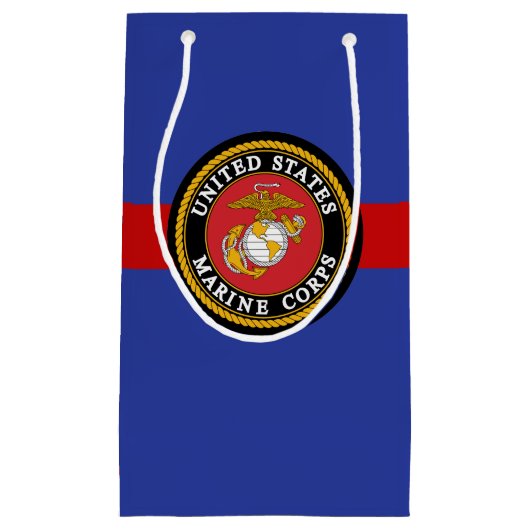 USMC Geschenkzakken - Marine Corps Gift - Jurk Blu Klein Cadeauzakje (Voorkant)