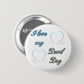 USMC I Love My Devil Dog Ronde Button 5,7 Cm (Voorkant /achterkant)