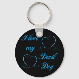 USMC I Love My Devil Dog Sleutelhanger