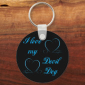 USMC I Love My Devil Dog Sleutelhanger (Voorkant)
