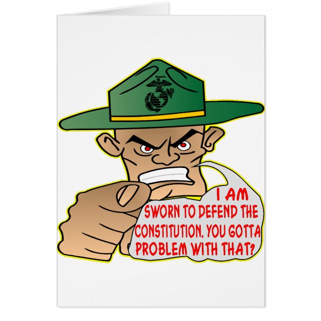 USMC Ik ben bang om de Grondwet te verdedigen (Voorkant)