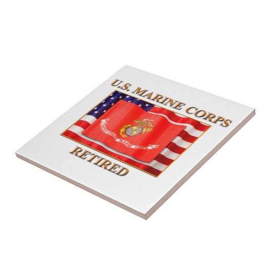 USMC in ruste Tegeltje (Zijkant)