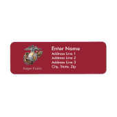 USMC-labels voor retouradres Etiket (Voorkant)