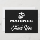 USMC Logo gestapeld - Wit Bedankkaart (Voorkant)